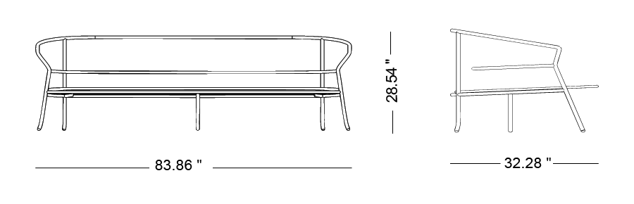 Reggio Three-Seater Sofa