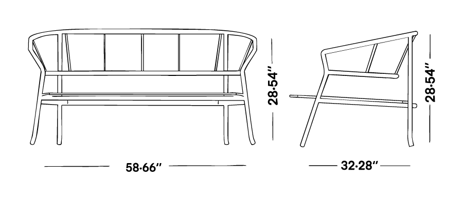 Reggio Two Seater Sofa