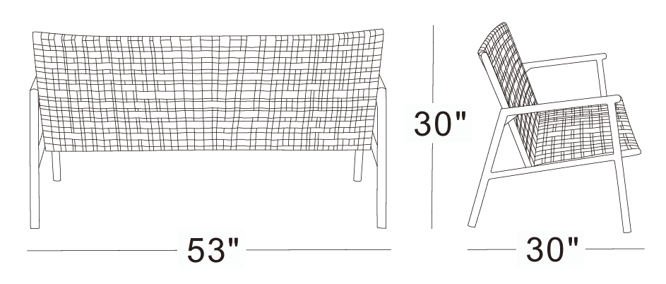 Alba Two-Seater Sofa
