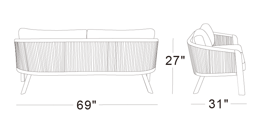 Isola Two-Seater Sofa