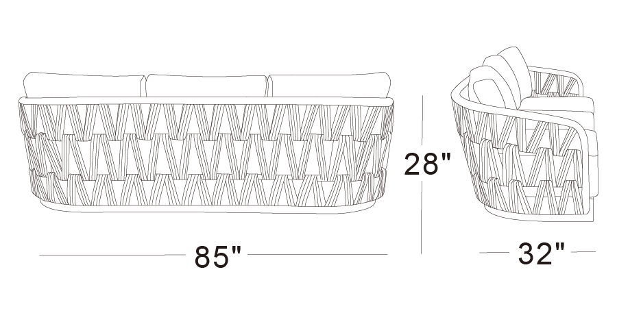 Stella Three-Seater Sofa