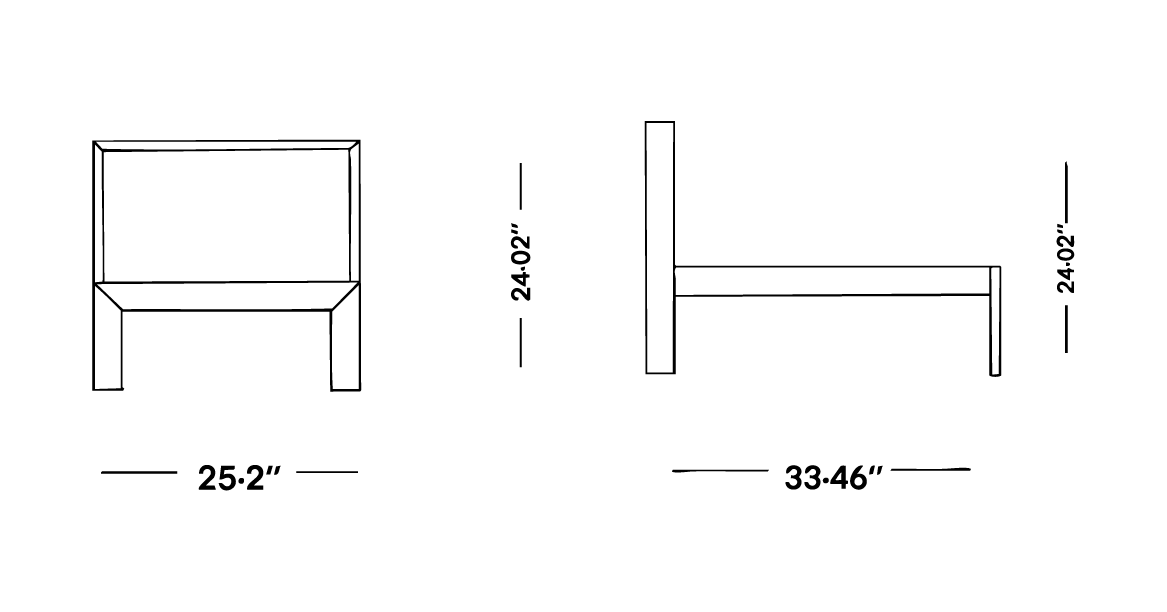 Lazio Middle Sofa