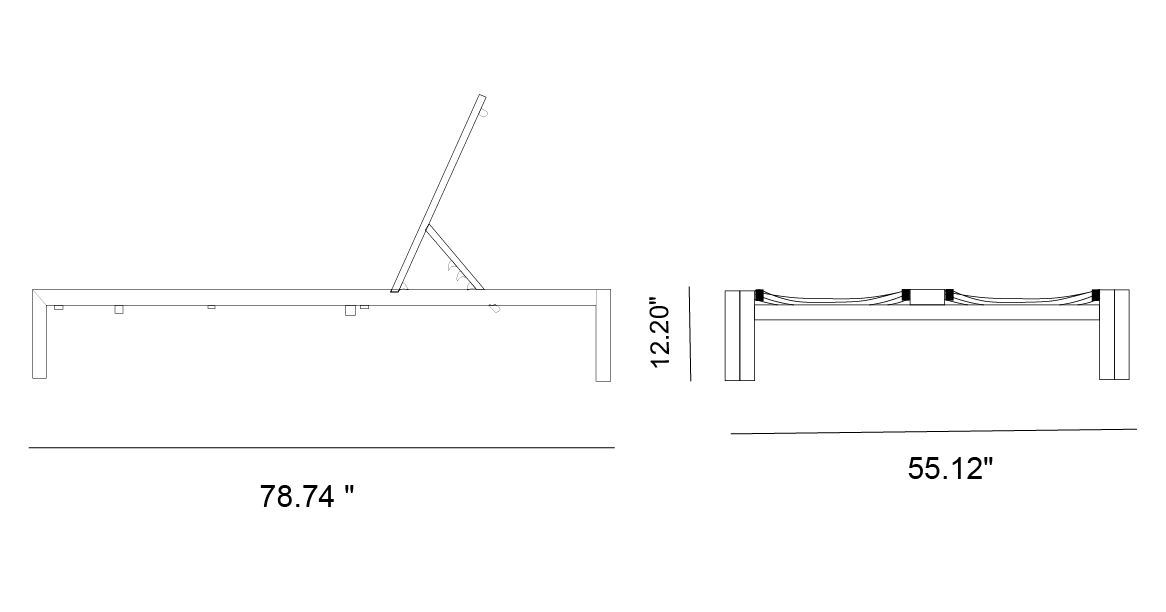 Modena Double Chaise Lounge