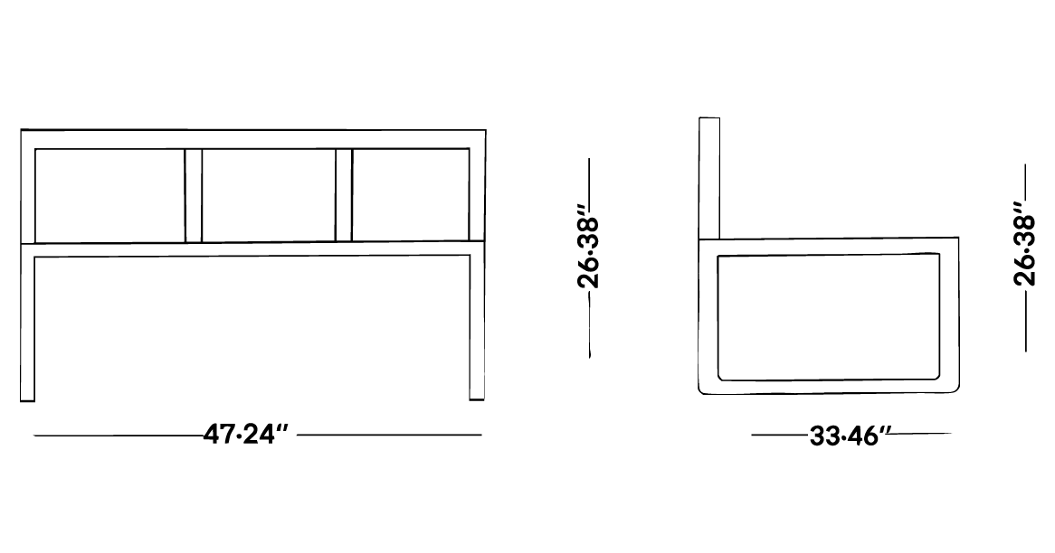 Modena Middle Sofa
